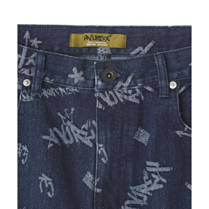 楽天市場】TAGGING JACQUARD DENIM PANTS ／ タギング ジャガード 
