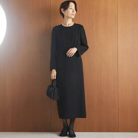 【喪服・礼服】ジョーゼットワンピース/ブラックフォーマル/七五三/オールシーズン／フォルムフォルマ（form forma）