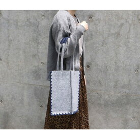 FELT*KNIT CROCHET TOTE/M／アースメイド（EARTHMADE）