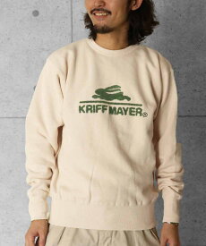 【スウェット】裏起毛クルー サガラロゴ／クリフメイヤー（KRIFF MAYER）