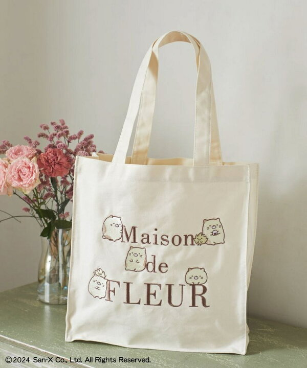 楽天市場】ねこ 刺繍トートバッグ／メゾン ド フルール（Maison de 