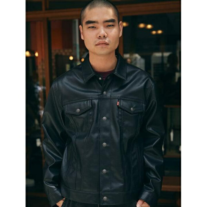 楽天市場】JAPAN LIMITED LEATHER TRUCKER JACKET／リーバイス（Levi