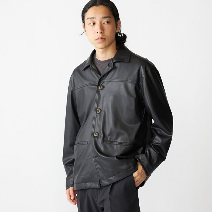 楽天市場】BENCH MARKING SHIRT: フェイクレザー カーコート／シップス 