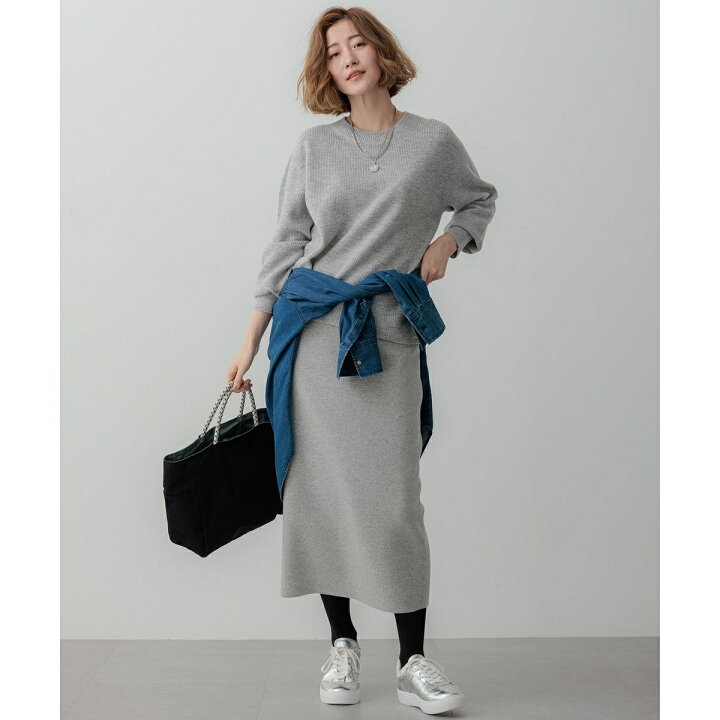 楽天市場】【洗える】カシミヤブレンド Iライン ニットスカート／23区 