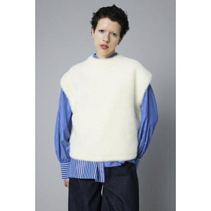 楽天市場】Shaggy knit vest／ヘリンドットサイ（HeRIN.CYE） : 丸井 