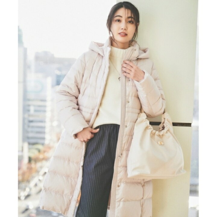 楽天市場】【撥水洗えるすっきり】ロング丈タフタダウンコート／アン 