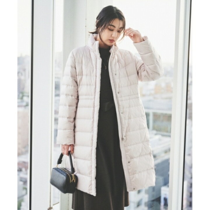 楽天市場】【撥水洗えるすっきり】ロング丈タフタダウンコート／アン 