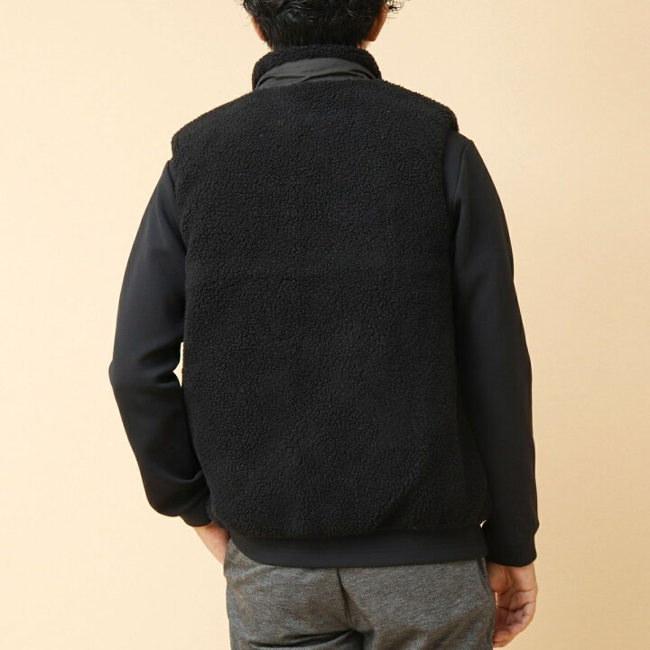 楽天市場】【TAION/タイオン】リバーシブル ボア×ダウンベスト 24AW 