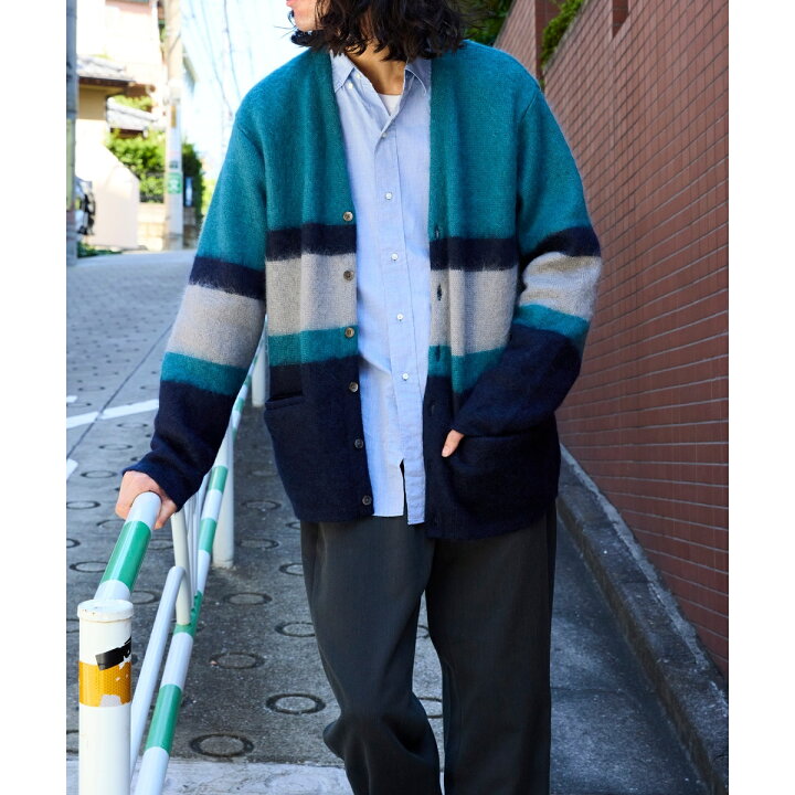 楽天市場】cantate Stupid Shaggy Panel Cardigan／アダムエロペ（ADAM 