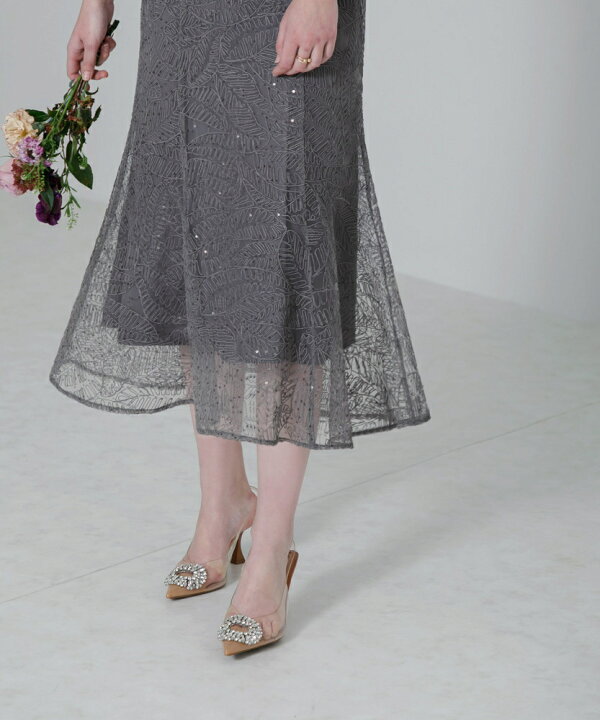 楽天市場】スパンコールボタニカルマーメイドケープボレロ付き  