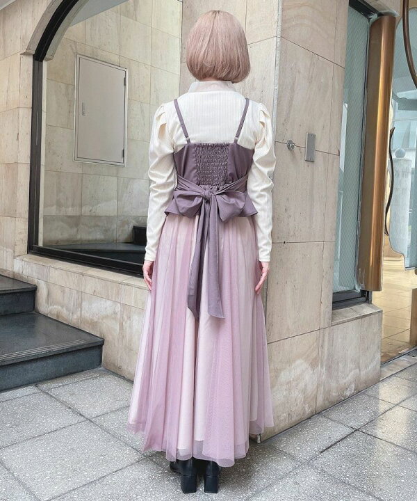 楽天市場】チュールドッキングキャミワンピース／アンアナザー  