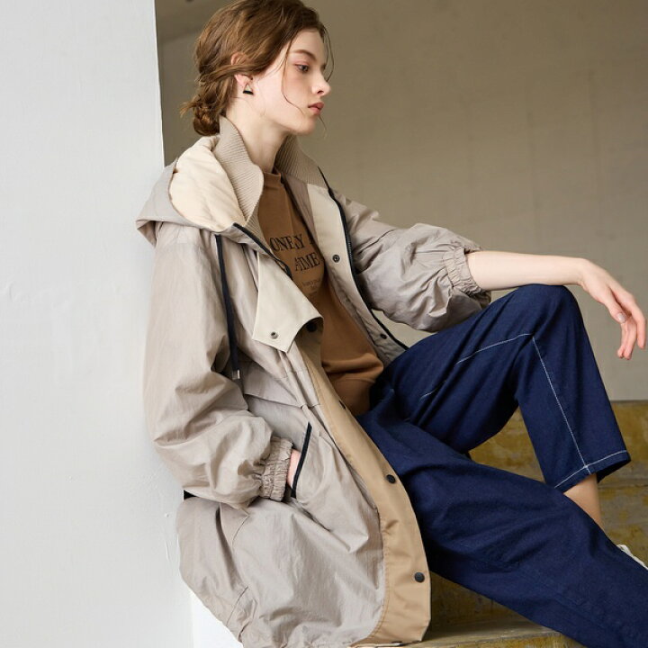 楽天市場】【Charme par Eclat】キルトフード ショートジャケット  