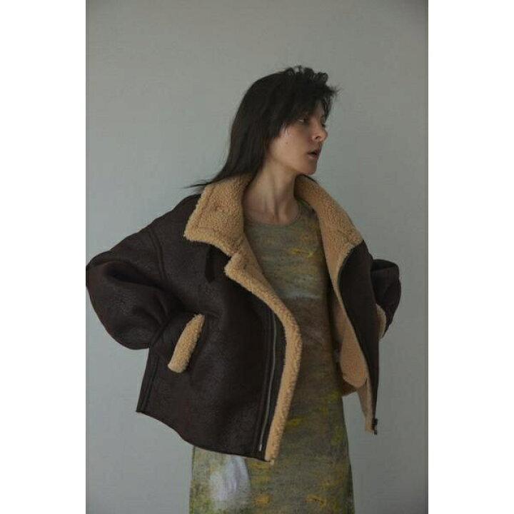 今季moussy♡FAUX MOUTON DOLMANジャケット♡キャメル TERRALAM mouton 