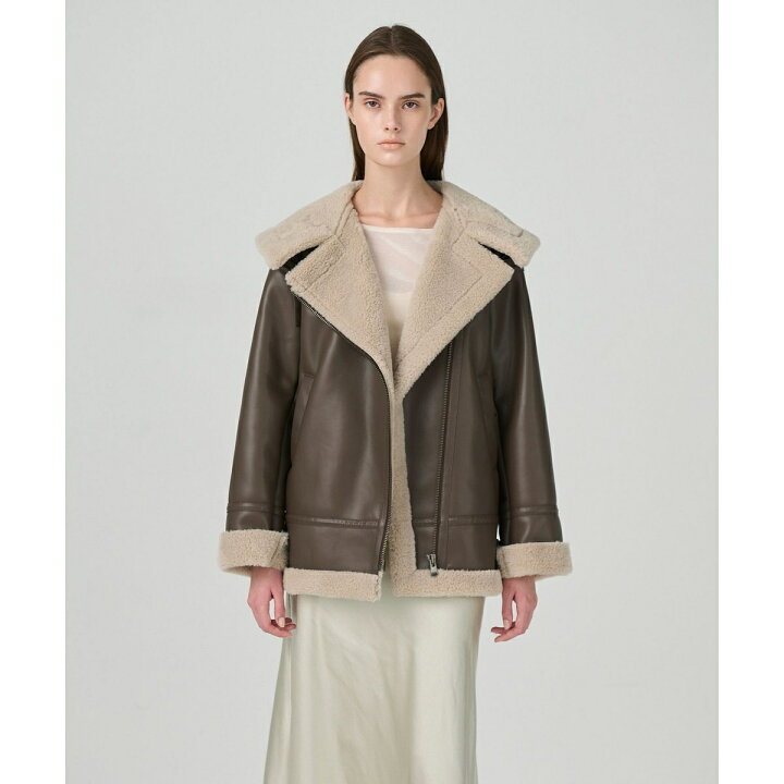 楽天市場】フェイクムートンフライトジャケット／グレース  