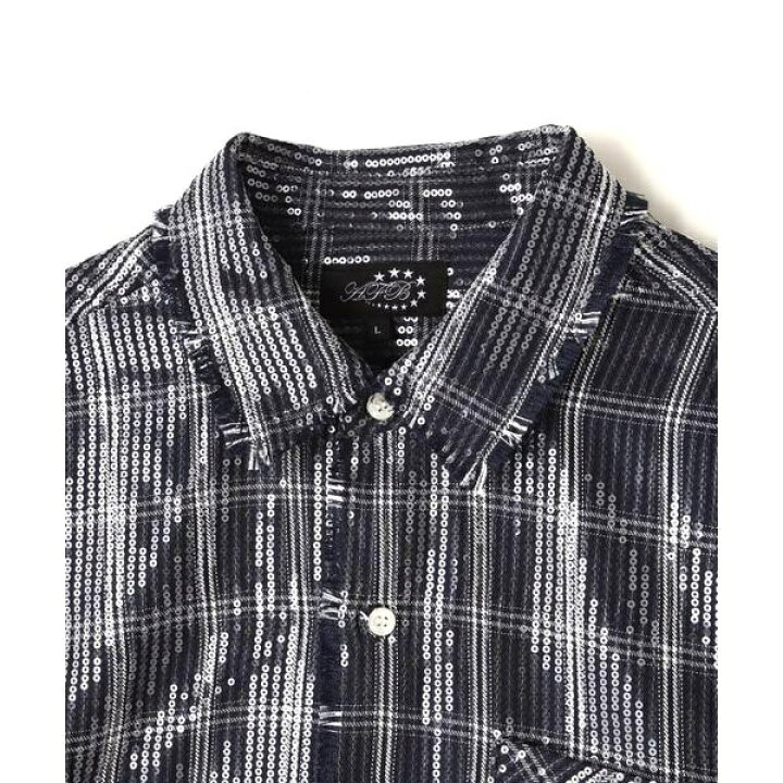 楽天市場】AFB／エーエフビー／別注 SPANGLE SHIRTS／ロイヤル 