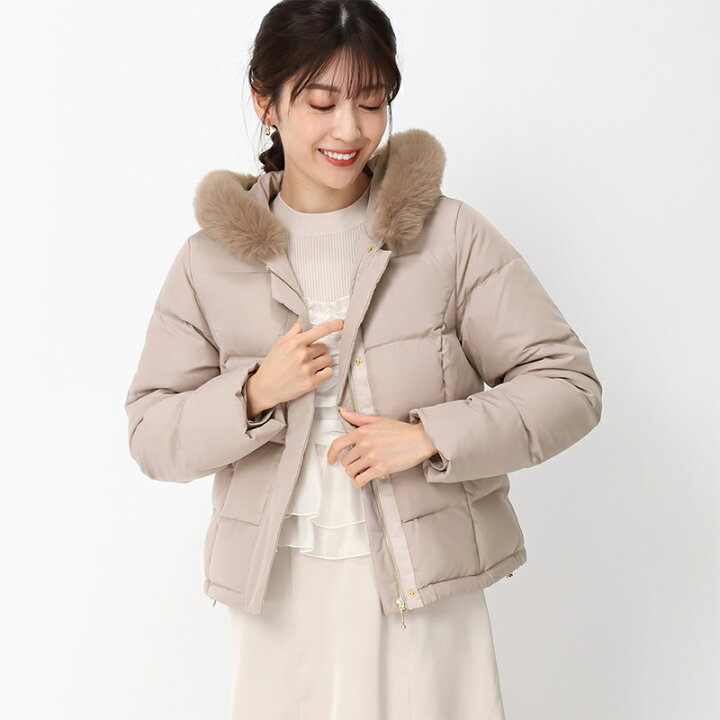 楽天市場】ぬくぬくで暖かい。フードファーショートダウン/MM448606  