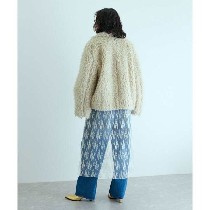 楽天市場】EcopeLループファーハーフコート／アダムエロペ（ADAM ET  