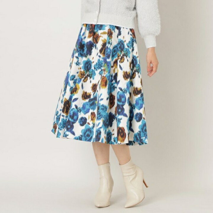 楽天市場】フラワープリント フレアスカート／トゥービーシック（TO BE  