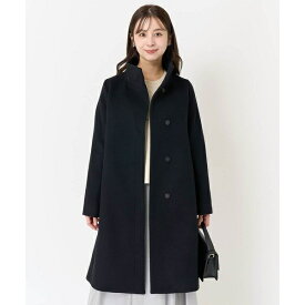 【小さいサイズ】Super100sウールスタンドカラーコート／MK ミッシェルクラン（MK MICHEL KLEIN ）