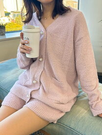 【ルームウェア】パールボタンもこもこカーディガン／フィフス（fifth）