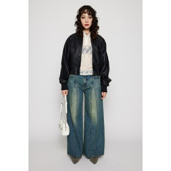 楽天市場】CROPPED FAUX LEATHER ブルゾン／ラグア ジェム（LAGUA GEM 