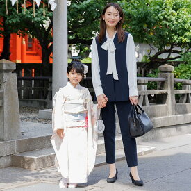 【web別注】3点セット/ジレ×パンツ×ブラウス/ セットアップ/洗える/七五三/セレモニー／フォルムフォルマ（form forma）