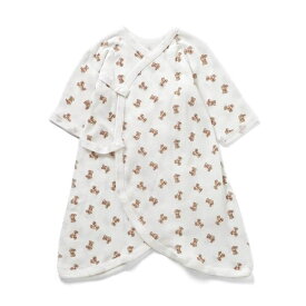 ベビ-長袖フライスコンビ肌着　総柄／アプレ レ クール（apres les cours）