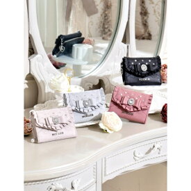 ビジューリボンモノグラムウォレット／ノエミー（NOEMIE）