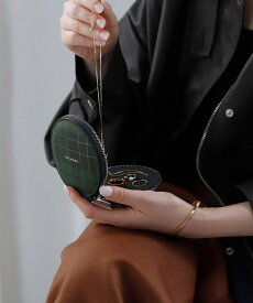 【オンライン限定】チェックアクセサリーポーチ／アネモネ（ANEMONE）