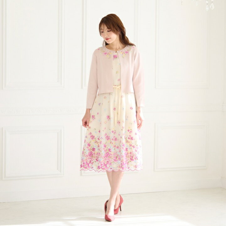 楽天市場】吹き上げフラワー刺繍ワンピース／ローズティアラ（Rose 