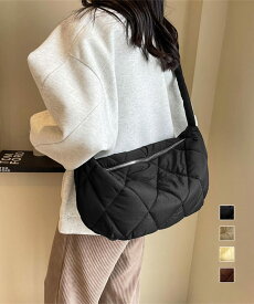 キルティングショルダーバッグ 斜めがけ鞄／ミニミニストア（miniministore）