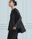 【ストレッチ】華やぎセットアップドレス シアーカットジャカードトップス/セミワイドパンツ／ルイルエブティック（RU…