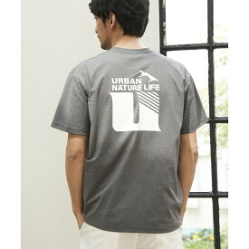 【吸水速乾】URBAN NATURE LIFE アーバンネイチャーライフ ドライスピードプリントTシ／イッカ（ikka）