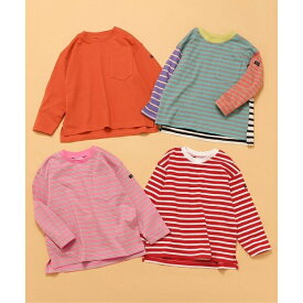 WEB限定 無地ボーダー長袖Tシャツ_ジュニア対応／ブリーズ（BREEZE）