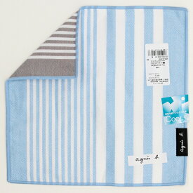 アニエスベー　接触冷感　リバーシブルハンカチ　ストライプ　【agnes b】／アニエスベー（agnes b.）