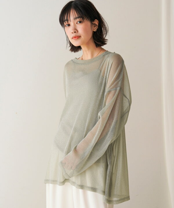 楽天市場】オーバーサイズラメシアートップス／ブージュルード（Bou  