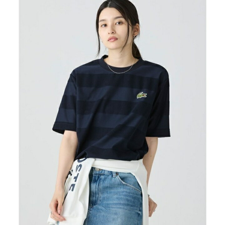 楽天市場】オーバーサイズ パイル地切り替え同色ボーダーTシャツ 