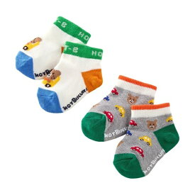 ローカット ソックスパック2足セット／ミキハウス ホットビスケッツ（MIKIHOUSE HOT BISCUITS）