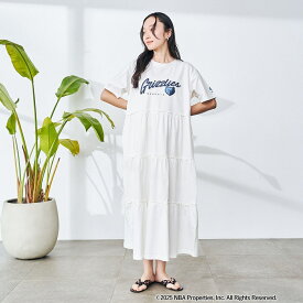 NBA別注 ティアードロゴプリントTシャツワンピース／コーエン（coen）