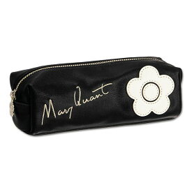 サインロゴデイジーパッチ スクエアペンケース／マリークワント（MARY QUANT）