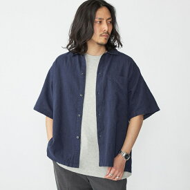 SHIPS: インディアン エンブロイダリー コットンヘンプ ウィークエンド シャツ／シップス（SHIPS）