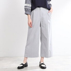 【E‐QUALITY／手洗い可】ワイドクロップドパンツ／リフレクト（Reflect）