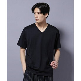 WEB限定／Anti Soaked(R) 汗染み防止 Vネック レギュラーシルエットTシャツ／ナノユニバース（NANO universe）