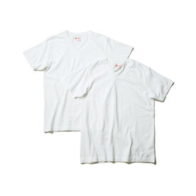 【Hanes/ヘインズ】JAPAN FIT ジャパンフィット 無地 2枚組み VネックTシャツ／ジーンズメイト（JEANS MATE）