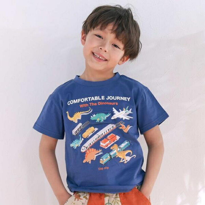 楽天市場】海の生き物恐竜のりもの仕掛けめくる知育フリップTシャツ(80 