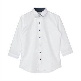 【透け防止】 レギュラー 七分袖 形態安定 レディースシャツ／ブリックハウス（BRICKHOUSE）