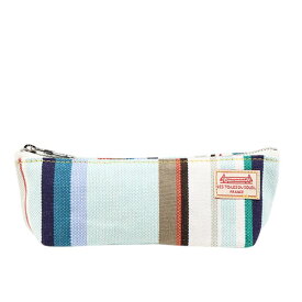 マチ付きペンポーチ（ヨコハマ ブラン ターコイズ）／レ・トワール・デュ・ソレイユ（LES TOILES DU SOLEIL）