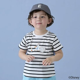 【Disney】オラフアップリケTシャツ／プティマイン（petit main）