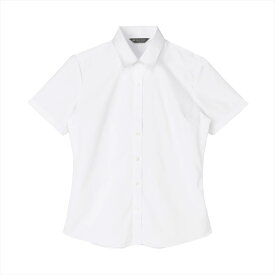【透け防止】 レギュラー 半袖 形態安定 レディースシャツ 白無地／ブリックハウス（BRICKHOUSE）