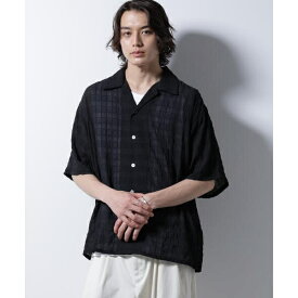 シースルーチェックシャツ／ナノユニバース（NANO universe）